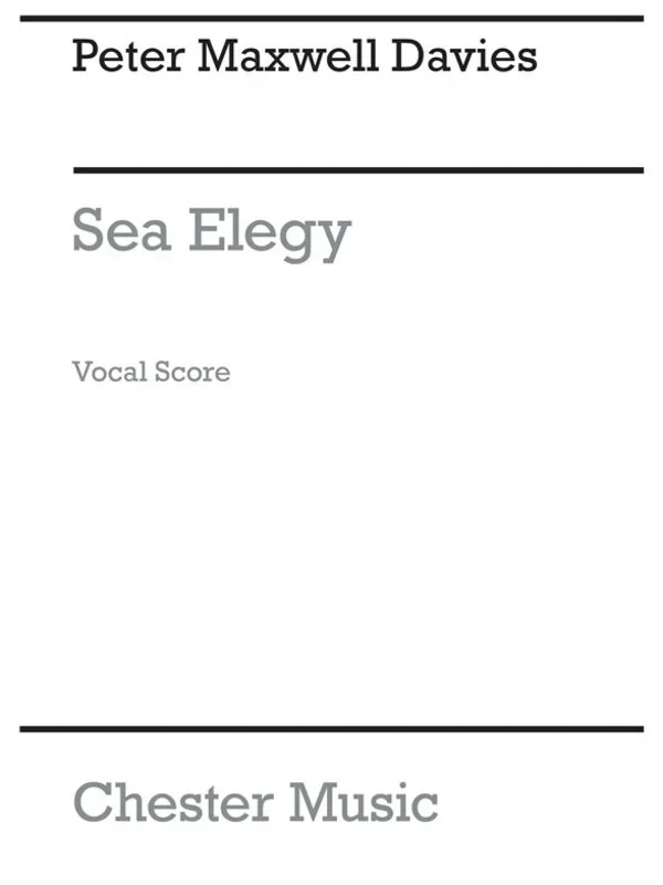 Maxwell Davies P. Sea Elegy V/S