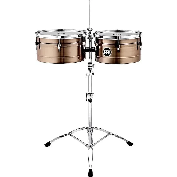 Meinl AV1ABR 14 ” & 15 ” Amadito Valdes Artist Series Steel Timbales in Antique Bronze Finish