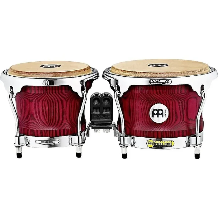 Meinl WB400VR-M 7 ” & 8.5 ” Woodcraft Series Wood Bongos in Vintage Red