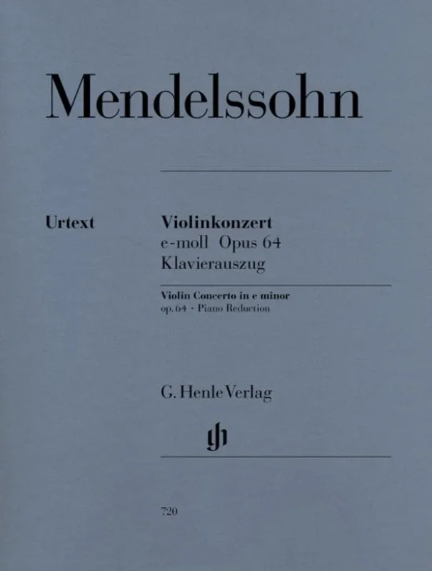 Mendelssohn: Violin Concerto e minor op. 64 for Violin & Piano