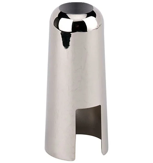 Metal Tenor Saxohone Mouthpiece Cap in Nickel Finish