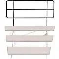 Midwest Folding Products TransFold Choral Risers 70 in. Backrail