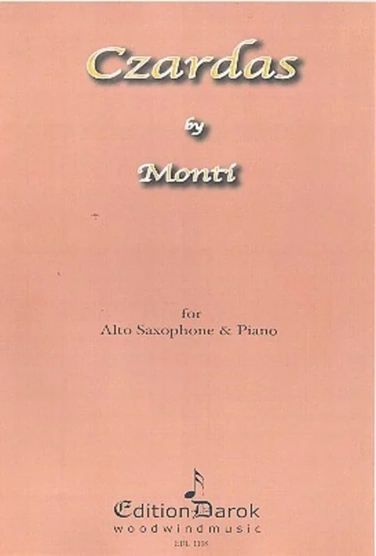 Monti – Czardas Alto Sax/Piano Arr Kovacs (Softcover Book)