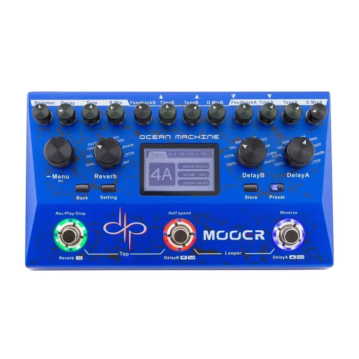 Mooer Ocean Machine Devin Townsend Signature Guitar Pedal Dual Delay Reverb Loop
