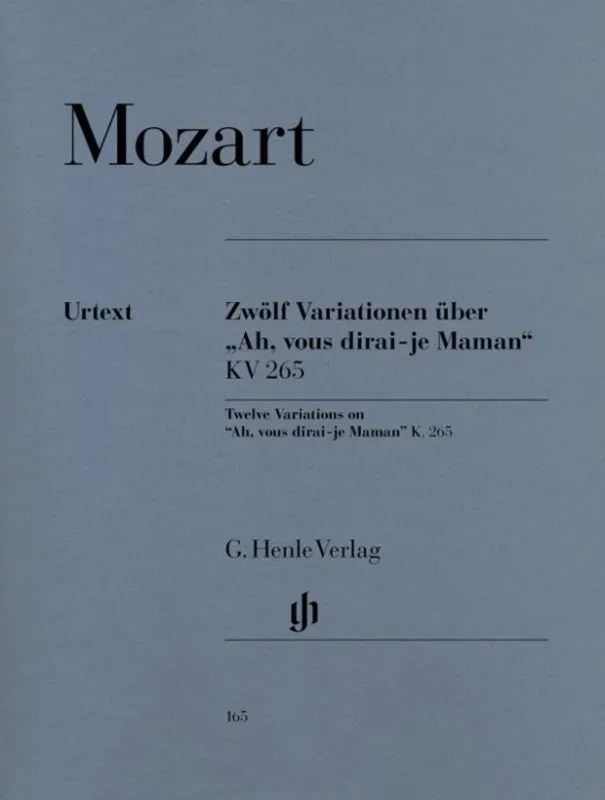 Mozart: 12 Variations on “Ah, vous dirai-je Maman ” K. 265 Piano Solo