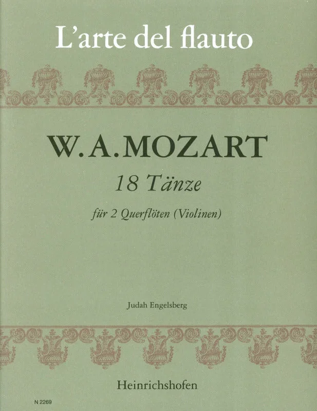 Mozart: 18 German Dances (arr. for 2 flutes)