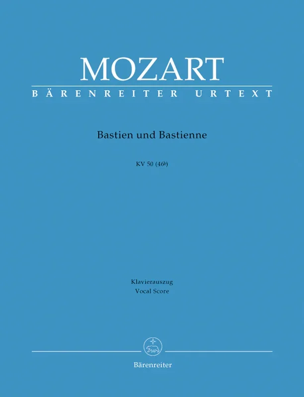 Mozart: Bastien Und Bastienne K50 46B – Vocal Score