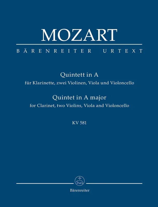 Mozart: Clarinet Quintet A K581 – Study Score
