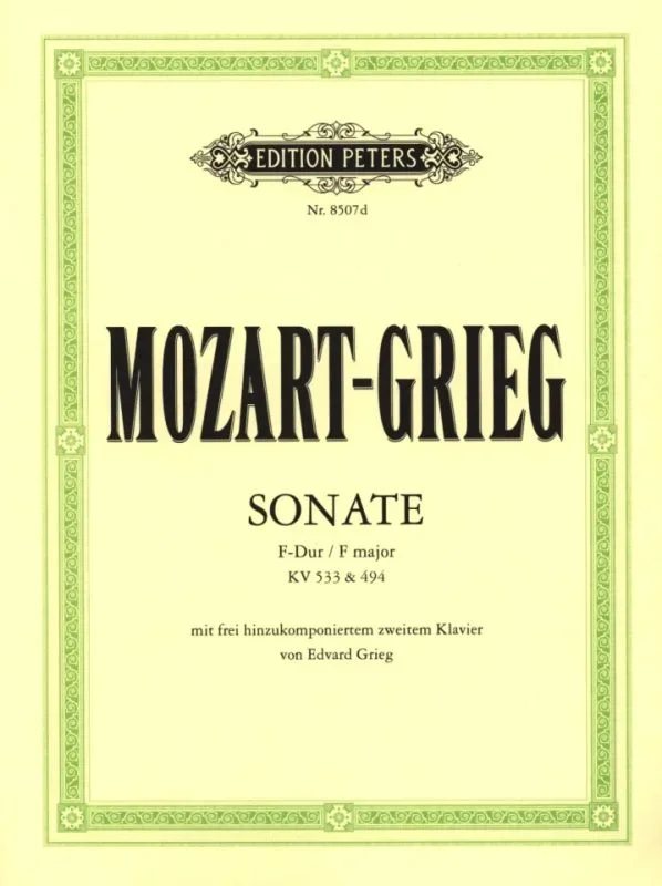 Mozart-Grieg: Piano Sonata, K533/494 (arr. for 2 pianos)