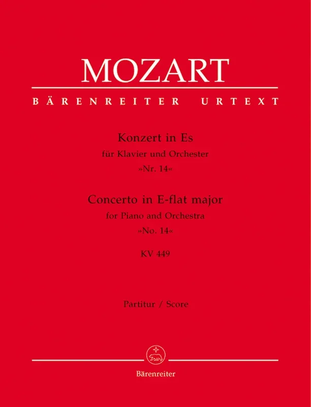 Mozart: Piano Concerto in E Flat K449 Full Score