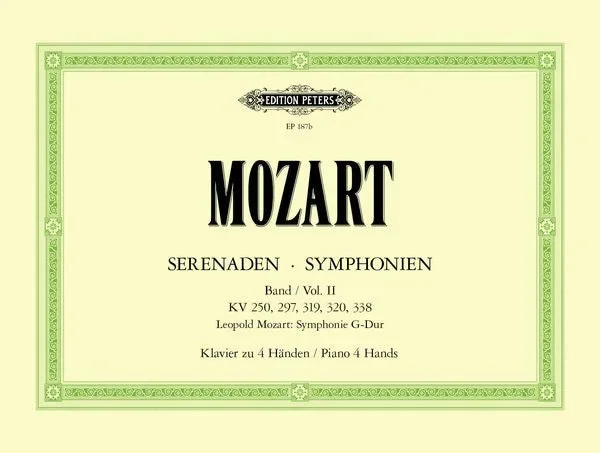 Mozart: Symphonies & Serenades – Volume 2 (arr. for piano 4-hands)
