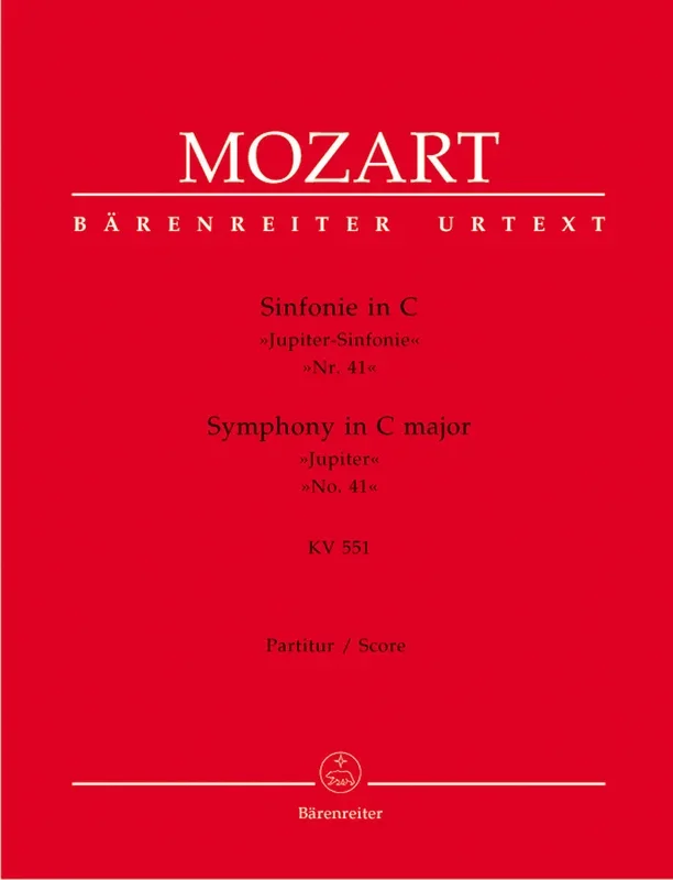 Mozart: Symphony No 41 in C K551 Full Score