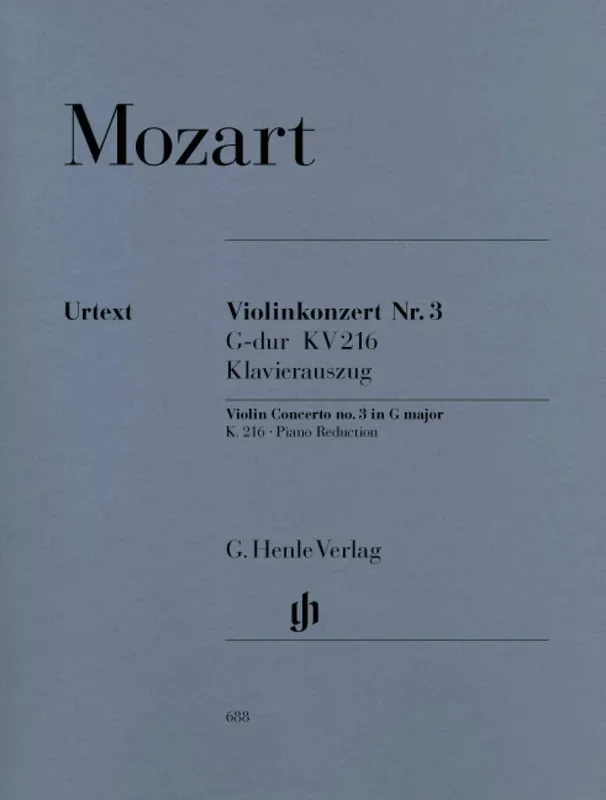 Mozart: Violin Concerto No. 3 in G Major, K. 216