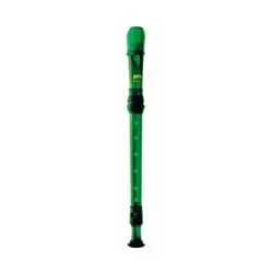 MPI Prism Green 2-piece Soprano Recorder – Baroque Fingering