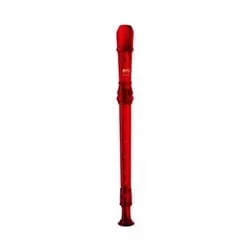MPI Prism Red 2-piece Soprano Recorder – Baroque Fingering