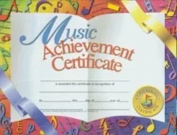 Music Achievement Certificates