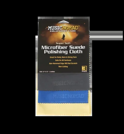 Music Nomad Microfiber Suede Polishing Cloth 3 Pack