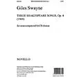 Music Sales Giles Swayne: Three Shakespeare Songs Op.4 SATB Music Sales America Series Standard