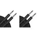 Musician’s Gear Braided Instrument Cable Black 20 ft. 2-Pack Standard