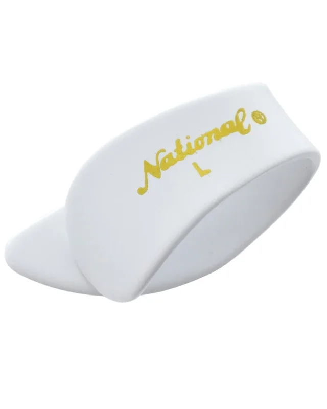 National NP8 Celluloid Thumbpicks, Large, White, 4-Pack