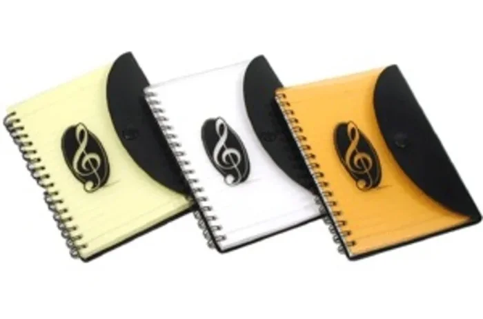 Notebook With Snap G Clef Assorted Colours
