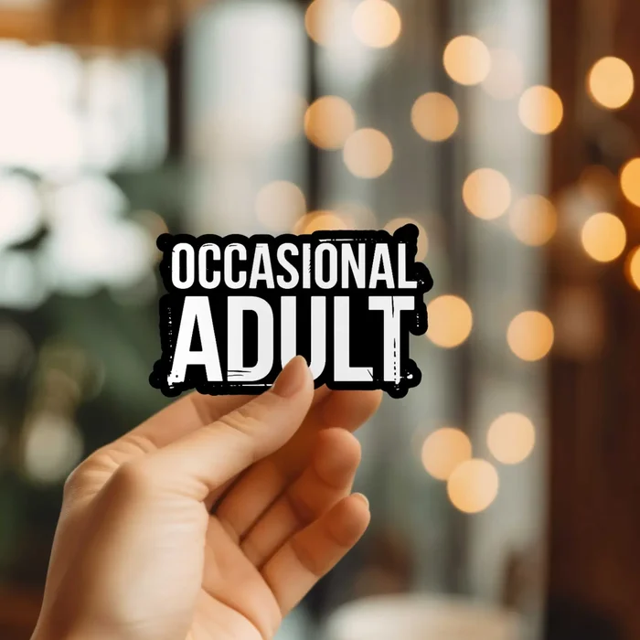 Occasional Adult Sticker
