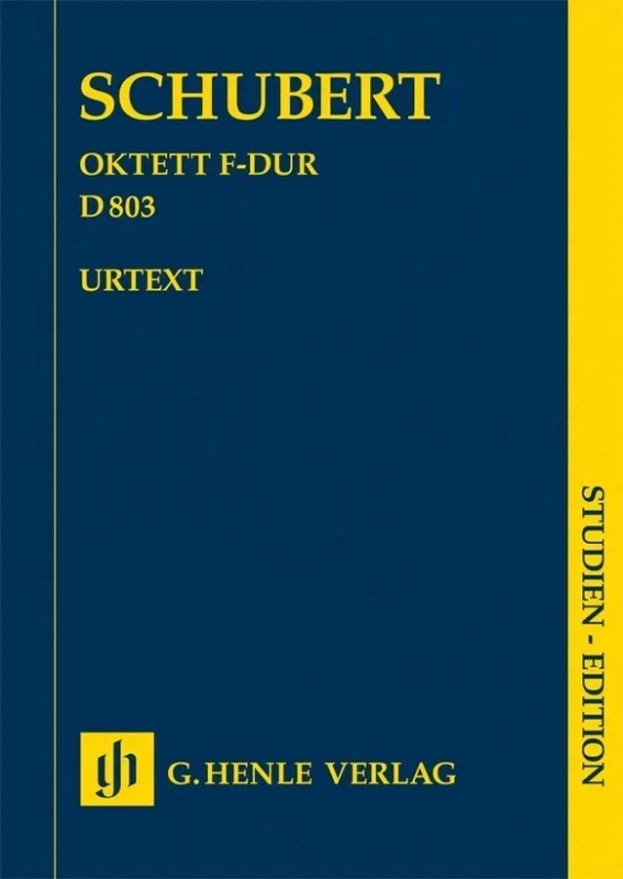 Octet In F Major D 803 Study Score Urtext (Softcover Book)