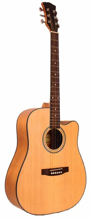 Odessa Acoustic Guitar with Cutaway in Natural Semi-Matte Finish