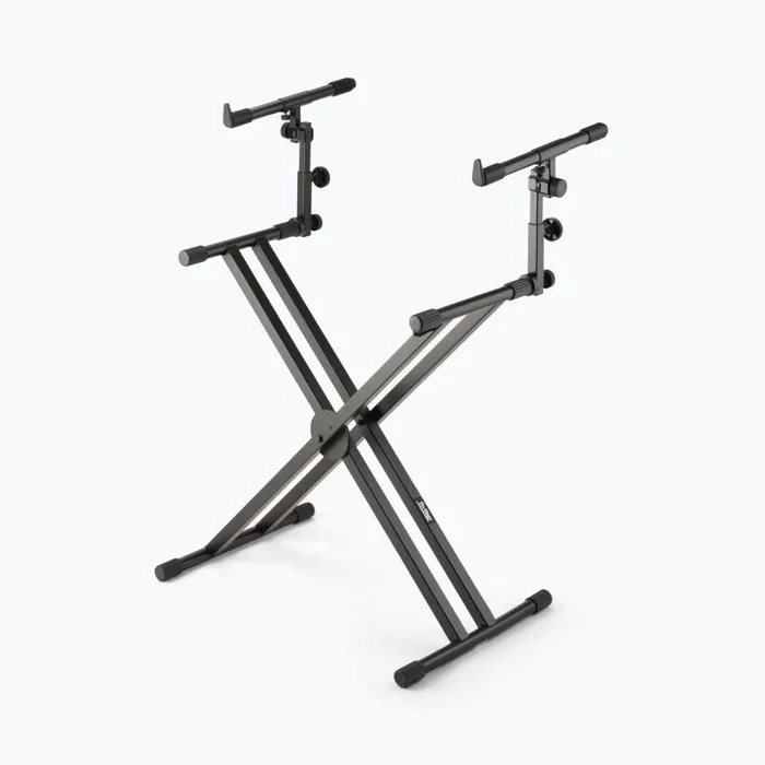 On-Stage Double-X Ergo Lok Keyboard Stand with 2nd Tier