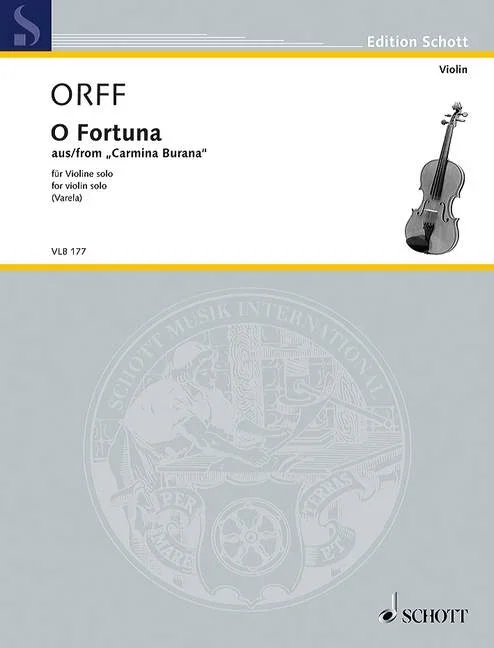 Orff: O Fortuna from Carmina Burana (arr. for solo violin)