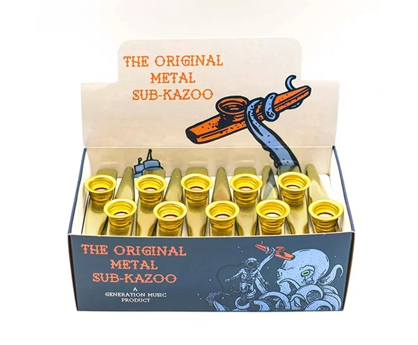Original Generation Metal Sub Kazoo (Box Of 30) Gold