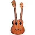Ortega HYDRA Double Neck 4-String & 8-String Tenor Acoustic-Electric Ukulele Satin Natural