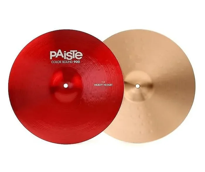Paiste 15 ” Color Sound 900 Red Heavy Hi-Hat (Pair) Cymbals *IN STOCK*