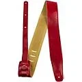 Perri’s Africa Leather Guitar Strap Red 2.5 in.