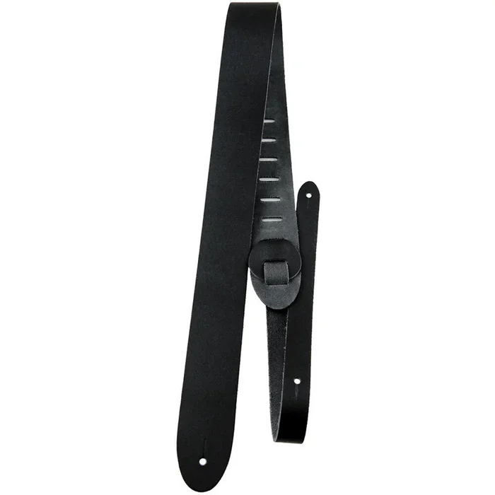 Perris 2″ Basic Leather Guitar Strap in Black