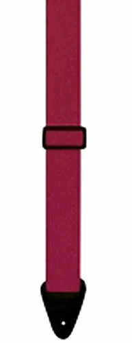 Perris 2″ Poly Pro Burgundy Guitar Strap with Leather ends