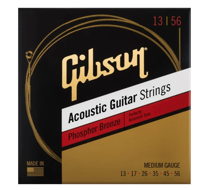 Phosphor Bronze Acoustic Medium gauge Guitar Strings (13-56)
