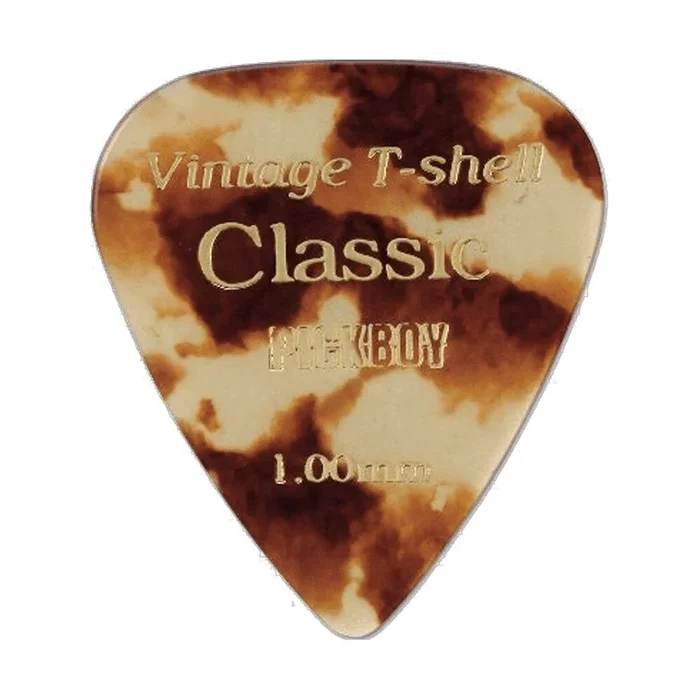 Pickboy Vintage Tortoiseshell Guitar Picks – 12 Pack, 1.00mm, Made in Japan