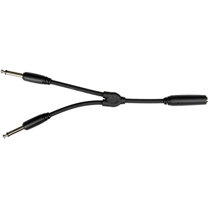 Pig Hog PYM214F 6 ” Y Cable, Mono 1/4 “(f)-Dual Mono 1/4 “(m)