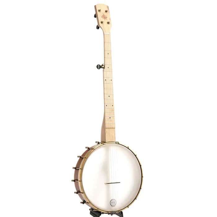Pisgah Possum 12″ Openback Banjo & Gigbag – Walnut, Standard Scale