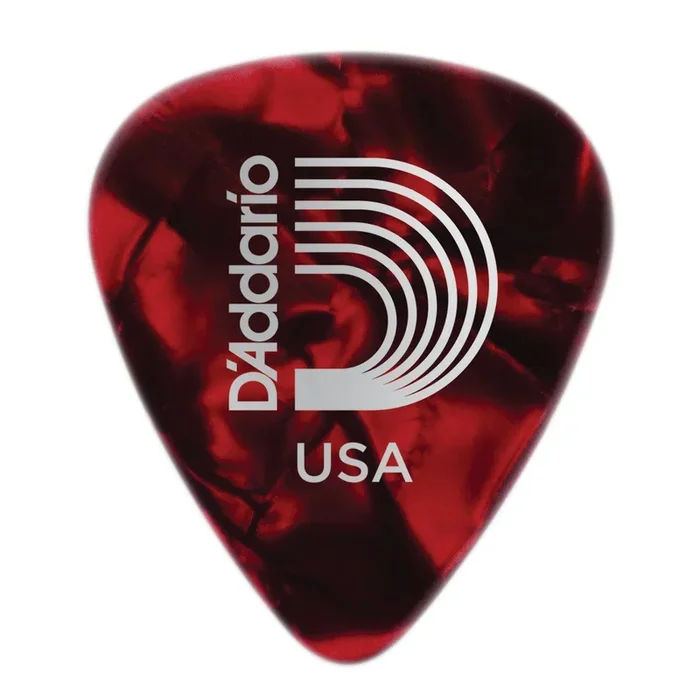 Planet Waves Red Pearl Celluloid Guitar Picks, 100 pack, Medium