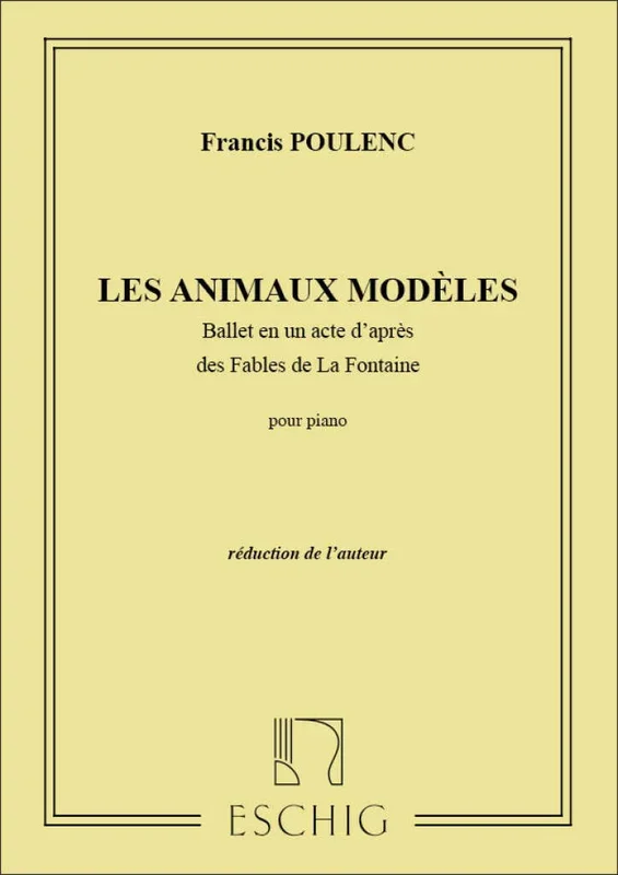 Poulenc: Les Animaux Modèles Ballet, FP 111a