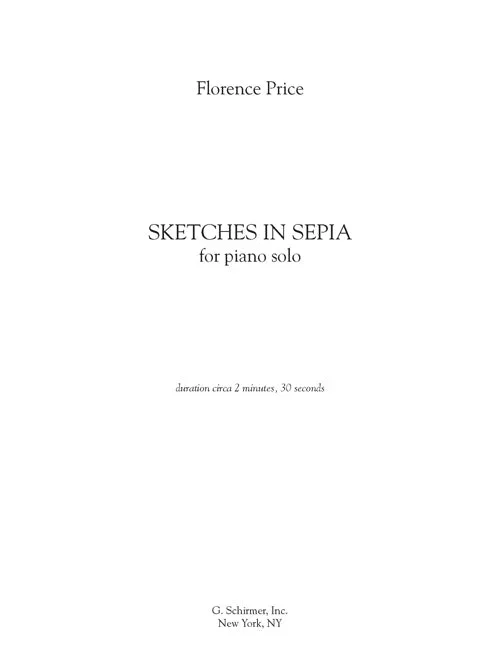 Price: Sketches in Sepia