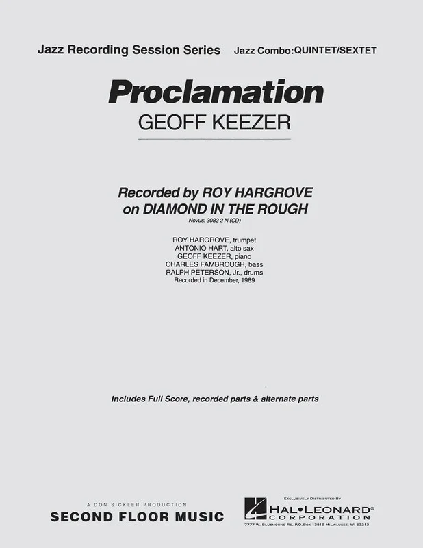 Proclamation Quintet Or Sextet Sfm4-5 (Music Score/Parts)