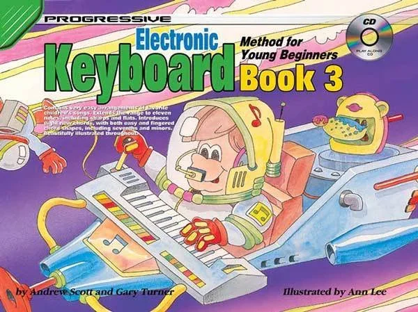 Progressive Keyboard Book 3 For Young Beginners Book/CD