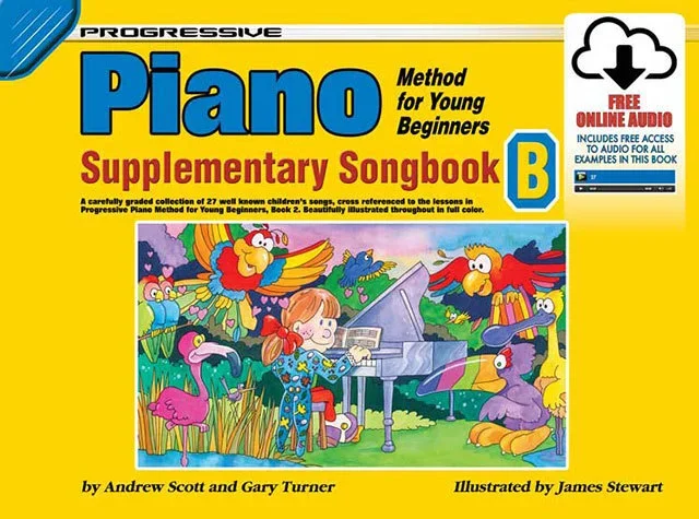 Progressive Piano Method For Young Beginners Supplementary Songbook B Book/Online Audio Book