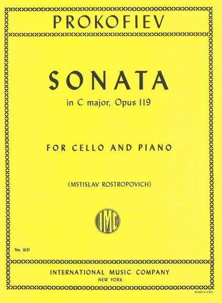 Prokofiev: Cello Sonata in C Major, Op. 119