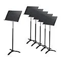 Proline Professional Orchestral Music Stand Black – 6-Pack Standard