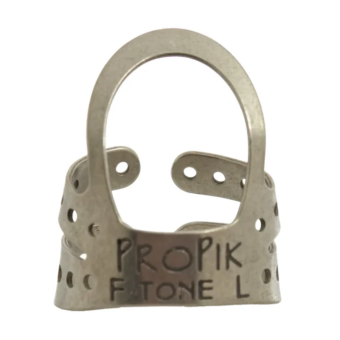 Propik Nickel Fingertone Fingerpick, Split Wrap, Large