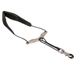 Protec 19-24″ Leather Saxophone Neckstrap with Metal Snap and Comfort Bar